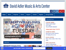 Tablet Screenshot of adlercenter.org